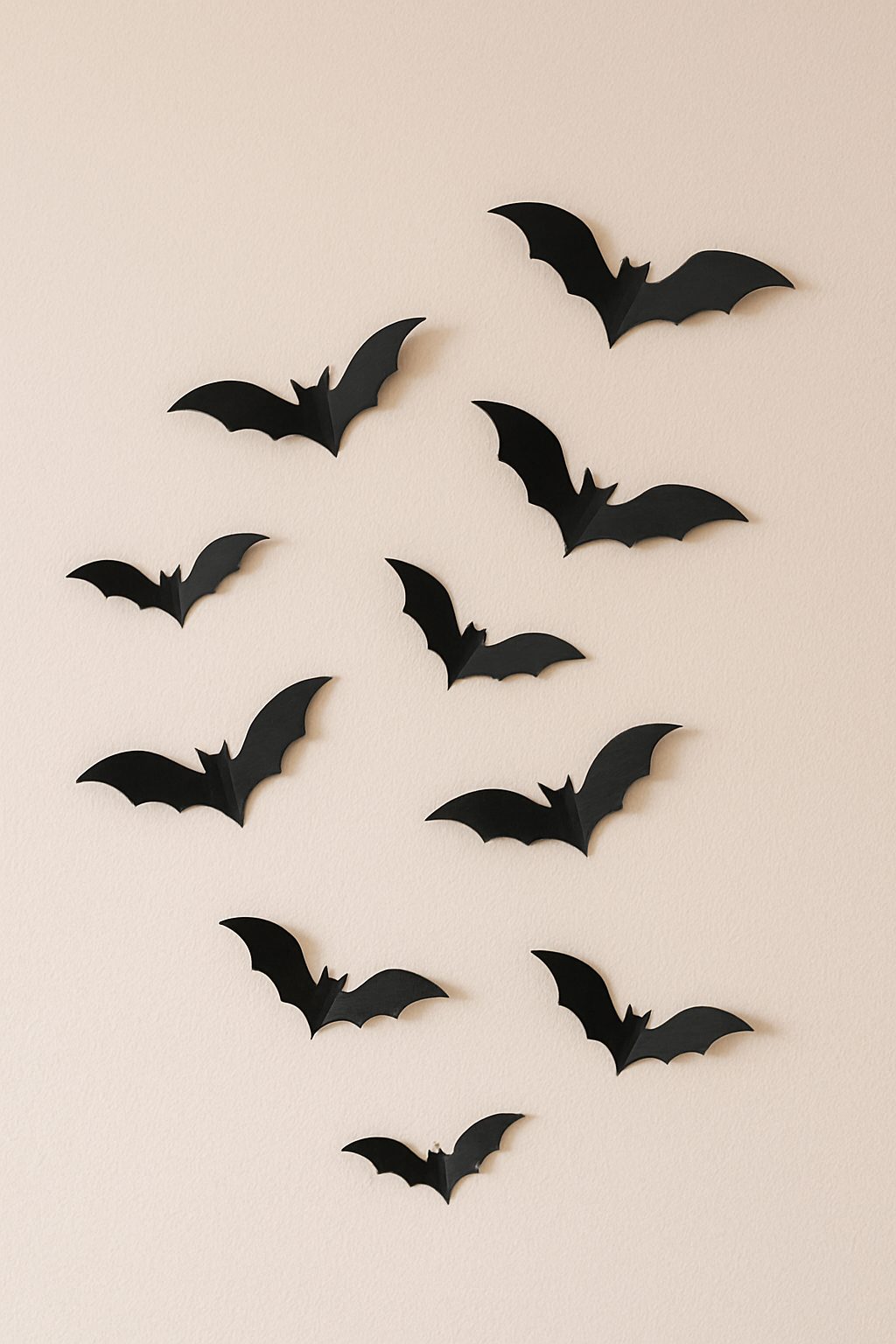Halloween Bats on Beige Wall